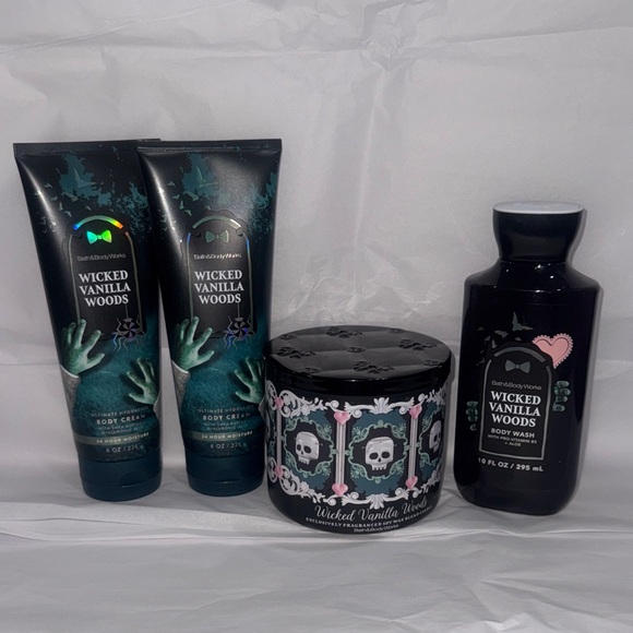 Bath & Body Works Other - Wicked Vanilla Woods Body Care Set